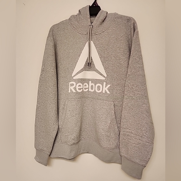 Reebok Tops - Reebok Men's Classic Delta Logo Hoodie Size 2XL Relaxed Fit Grey Heather NWT